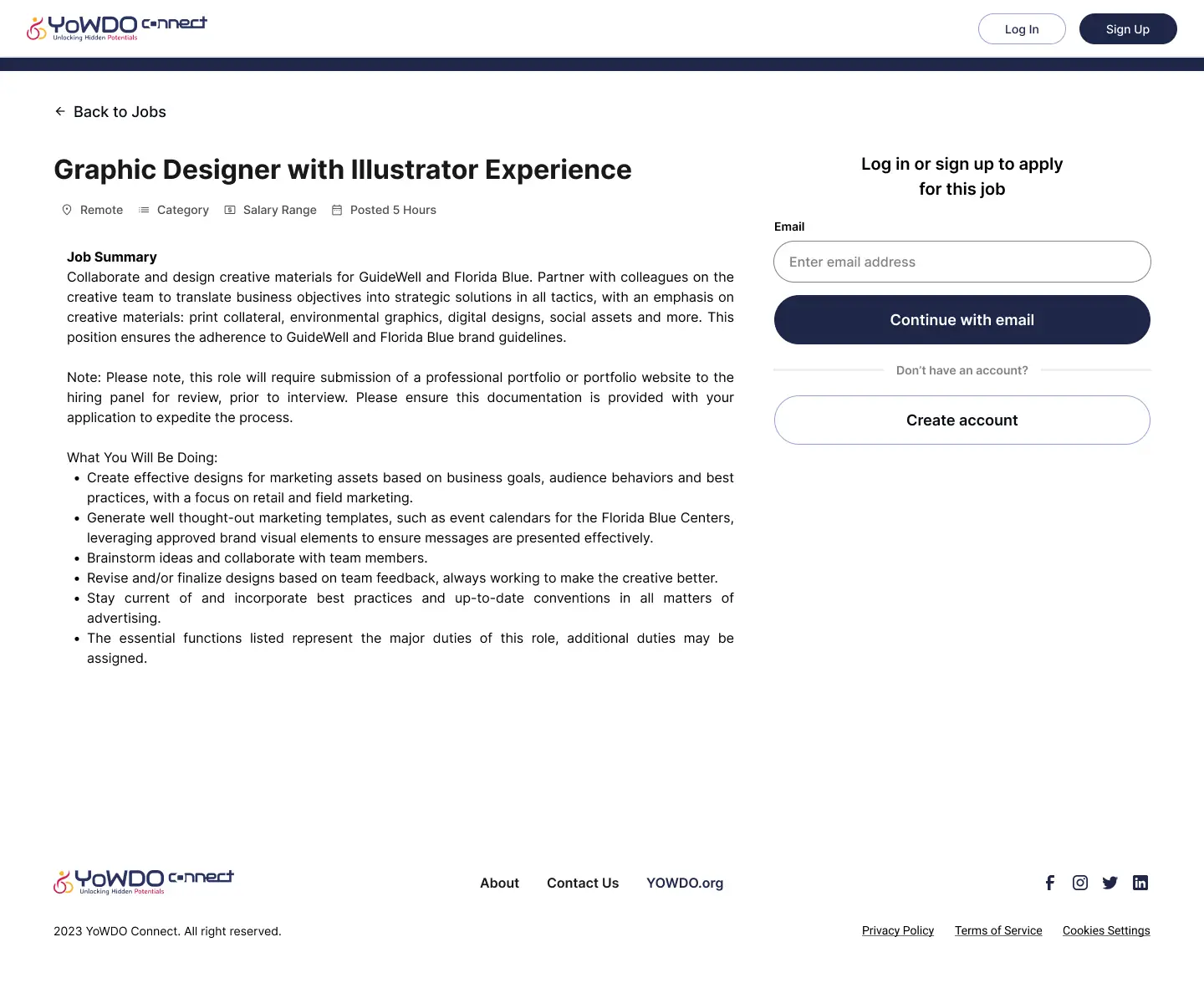 yowdo Job - Description